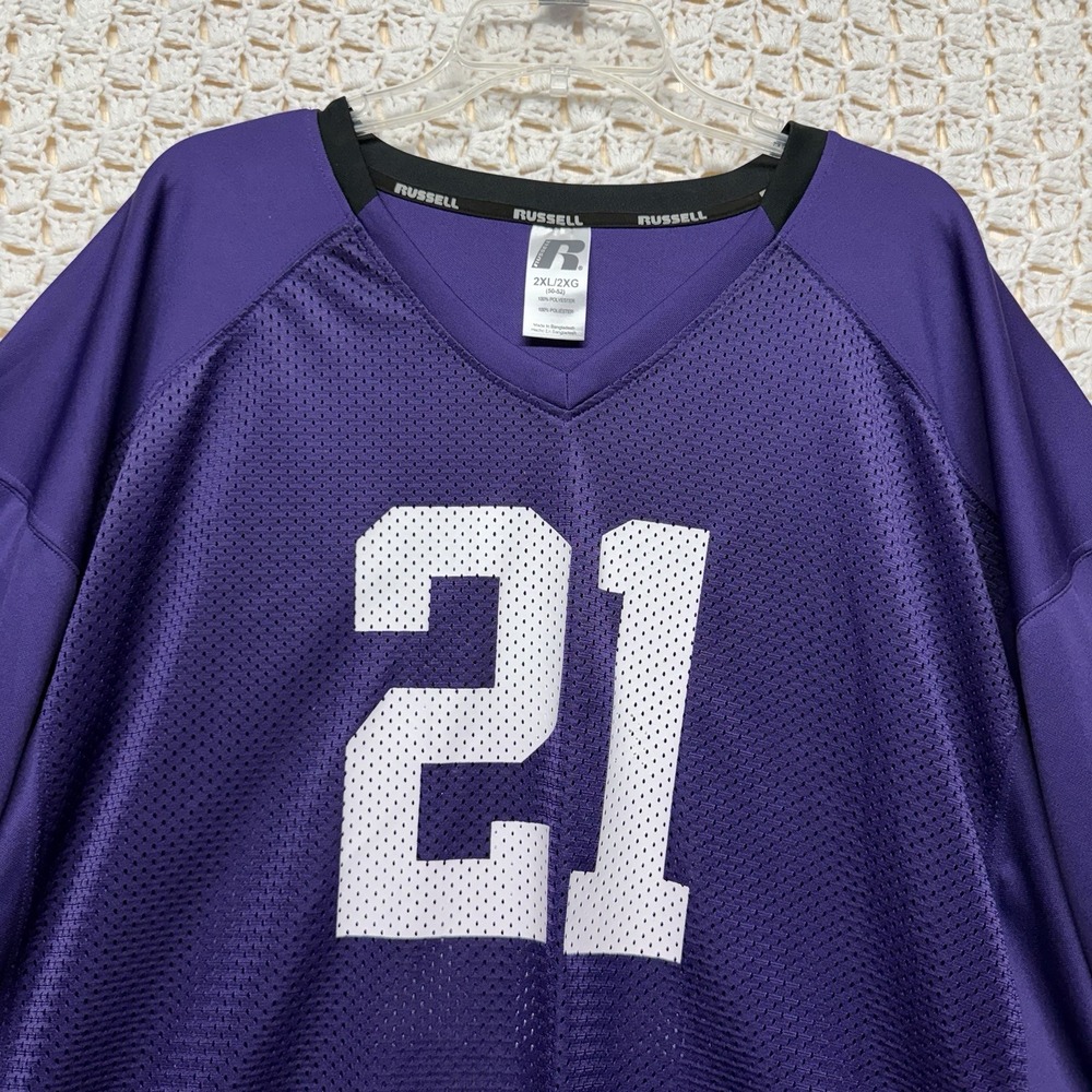 Kansas State Wildcats Jersey Mens 2XL Purple NCAA Football Russell Athletic - Picture 4 of 9